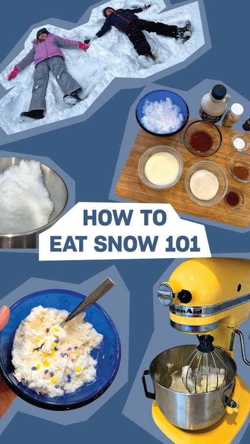 If you’re snowed in this weekend and feeling creative, we’ve got a fun activity. Head to our blog to learn how to safely scoop the good snow (nothing yellow!) and turn it into treats like snow cream, snow cones, or even a snow cocktail! ❄️
