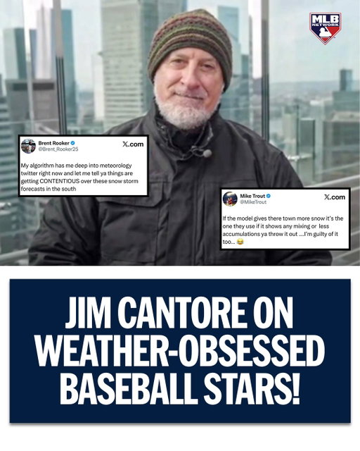 “I think he’s more addicted than I am to the weather!” - @jimcantore on @miketrout 🤣
