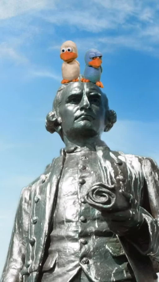 Should we tear down statues? Two birds discuss.