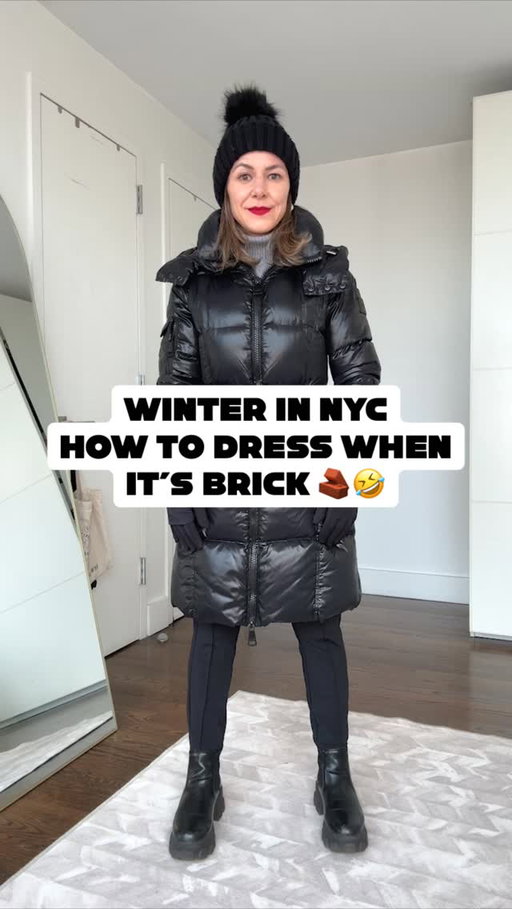 Have you checked the weather forecast for next week? Don’t do it 🥲🤣
It’s gonna be Brick! 🧱 in case you’re not familiar, brick is a slang used in New York City to describe next week’s weather: frigid cold. 

Anyway, I thought this would be a good moment to bring back this video. When it’s brick, this is my outfit formula - although I would say that the best decision is just stay inside 🤣

Seriously though, remember thermal layers are crucial and a great winter coat is key! 

Comment WINTER below to receive a DM with the link to this post on my LTK ⬇ https://liketk.it/5NHS3 #ltkgrwm #ltkseasonal #ltkpetite