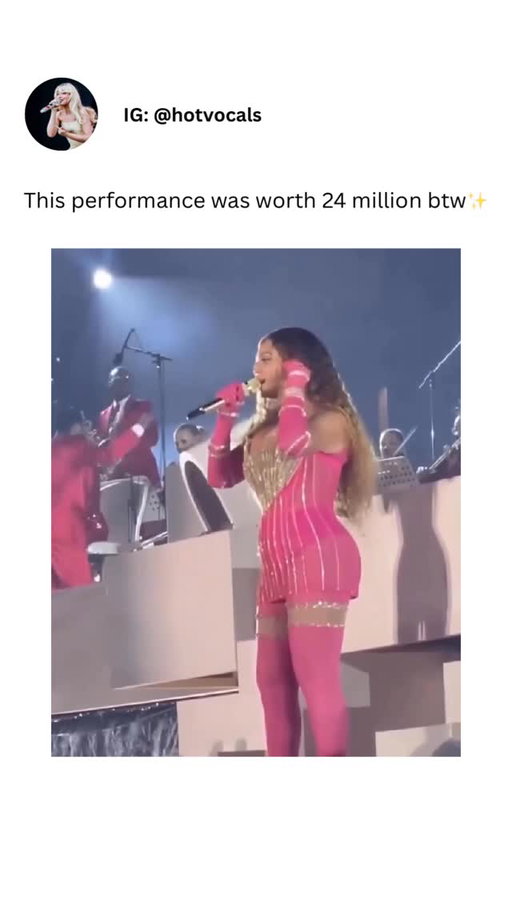 This performance was truly a cultural reset and whoever is dropping these new angles …thank you 😅🤭 this performance will always go down in history and Beyoncè will always be GOATED. #bey #dubai #vocals