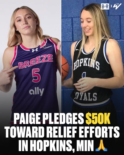 Hopkins, Minnesota native, Paige Bueckers is matching a $50,000 donation to Hopkins Strong Relief Fund to help families with “the heightened stress and uncertainty” in her home state of Minnesota.

Hopkins Strong is a partnership between the Hopkins Education Foundation and the ICA Food Shelf to support the Hopkins Public Schools community. Donations go towards those facing food insecurity, and helping people struggling with covering rent and utility costs.