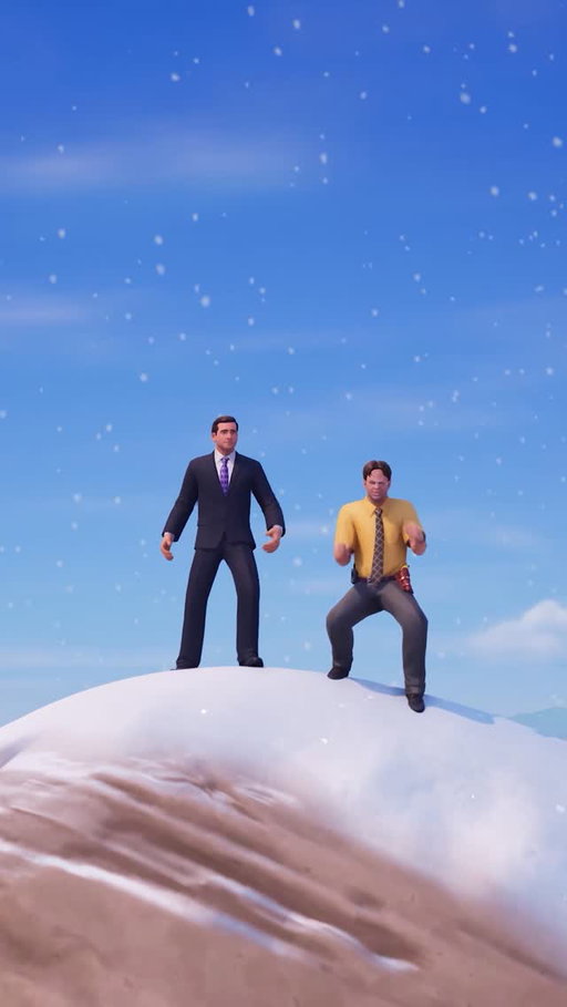 Welcome to Fortnite, Michael and Dwight ❤️