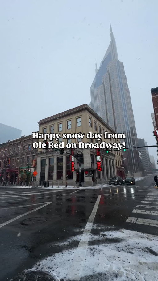 Weather Update: Ole Red Nashville will be closed today ❄️

Stay warm out there y’all! 🐾