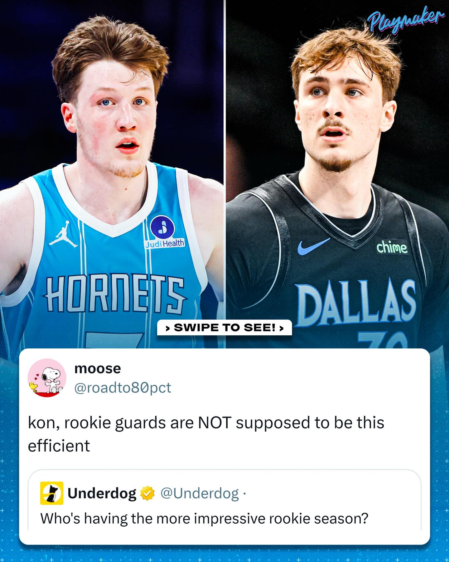 Between Kon Knueppel and Cooper Flagg, who’s having the more impressive rookie year? 👀