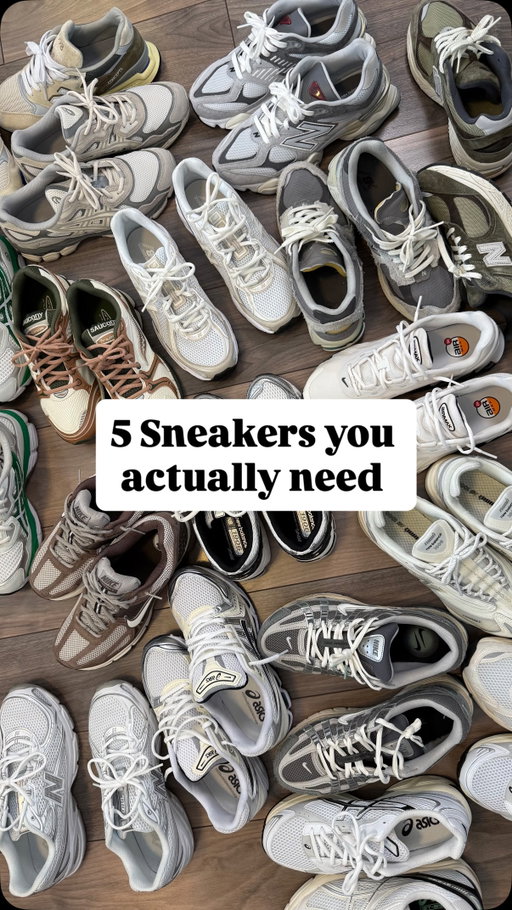 The only 5 sneakers you actually need 👟