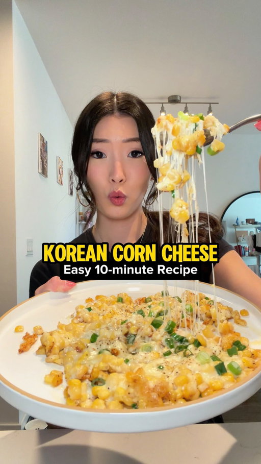 KBBQ corn cheese…but AT HOME! It’s super quick and easy to make yourself and only takes a few staple ingredients! This takes me less than 10 minutes every time and is wayyy better than when you get it at a korean restaurant or pocha! 

You’ll need: 
- 1 can of corn
- 2 tbsp kewpie mayo 
- 1/2-1 tbsp unsalted butter
- Garlic powder to taste (I used 1/2 tsp) 
- Onion powder to taste (I used 1/8 tsp) 
- Black pepper 
- Shredded mozzarella cheese 
- Green onions (OPTIONAL) 

If you want to take this easy recipe a step further, you can use your broiler and a skillet, but this recipe is for those who just want to use the stove! 

#koreanfood #corncheese #easyrecipes #corn #kbbq