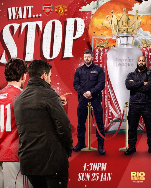 Can Man United stop Arsenal’s Premier League title charge? 

Let @rioferdy5, @joelbeya1 & @mrstephenhowson know what you think about the game

Arsenal vs Man Utd, Michael Carrick’s men head to the Emirates looking for another 3 points 🔴

#rioferdinand #football #premierleague #manchesterunited #arsenal