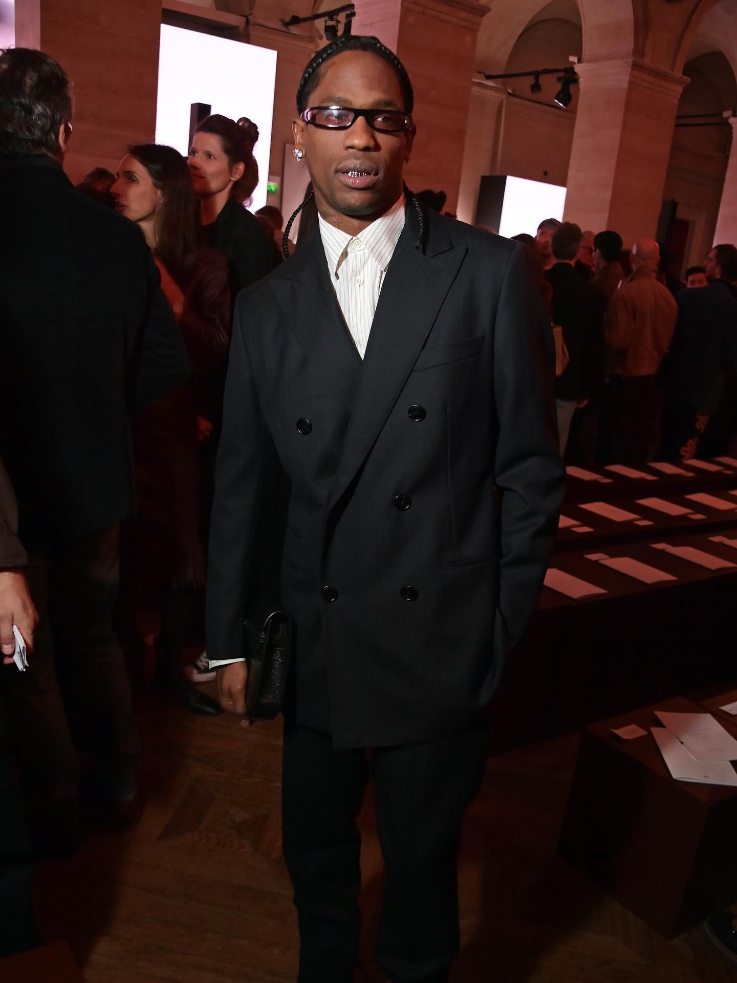 Travis Scott pulled up to Paris Fashion Week to attend his first-ever Hermés show