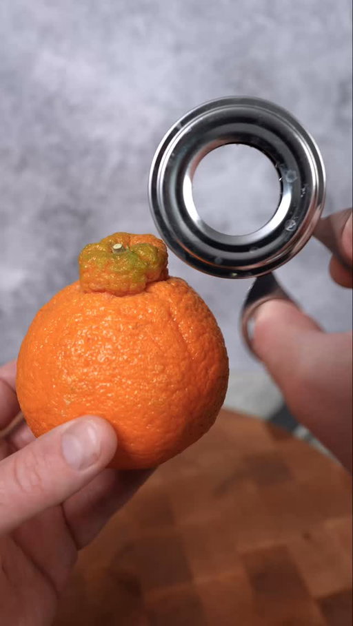 Sumo orange vs egg cutter #fruit #asmr #foodie