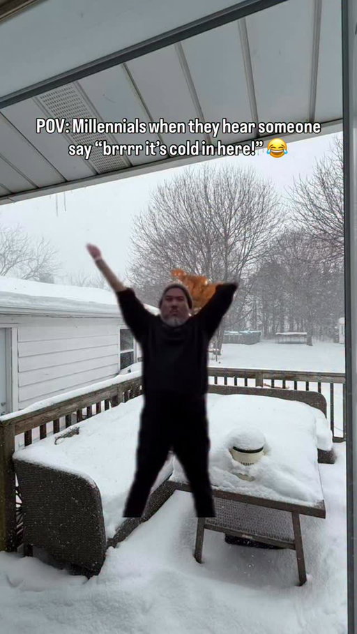 It is VERY cold outside! A chilly -34°C 🥶 
IYKYK! 

👉 Like. Share. Follow. 👈 

#BringItOn #MillennialHumor