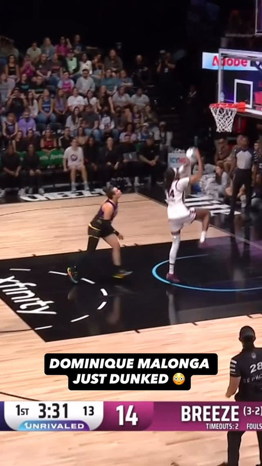 DOM WITH THE 1ST UNRIVALED DUNK FOR THE SEASON