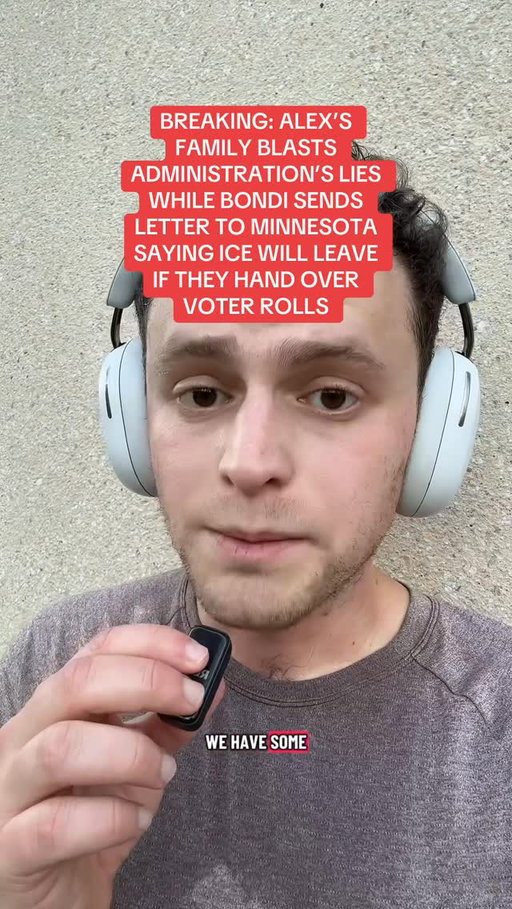 BREAKING: DOJ says ICE will leave if Minnesota gives over voter rolls. Meanwhile Alex’s family released major statement.

Follow @aaronparnas for more