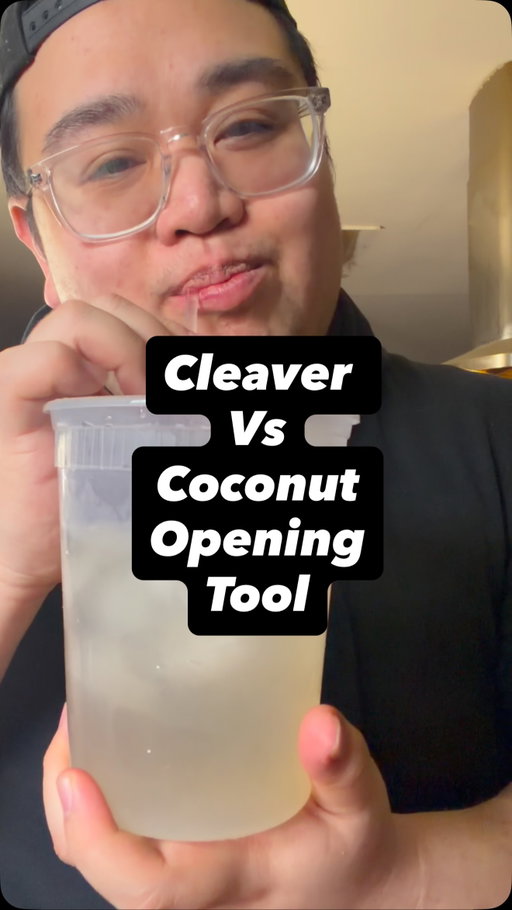 Today I’m testing out a cleaver vs a coconut opening tool! Totally meant single purpose products not single use. The tool is reusable and not single use. I hate having tools that only have a single purpose. They just take up space and if you don’t use it often it’s a waste of space. 

Overall the tool isn’t bad!! I think this is great for a business to use but for someone like me at home I’ll just stick to using a cleaver which I already own. 

I got the tool off amazon for about $15 and I thought it was easy to use.
#eatingwithblim #coconut #coconutwater #coconutopener #freshcoconut