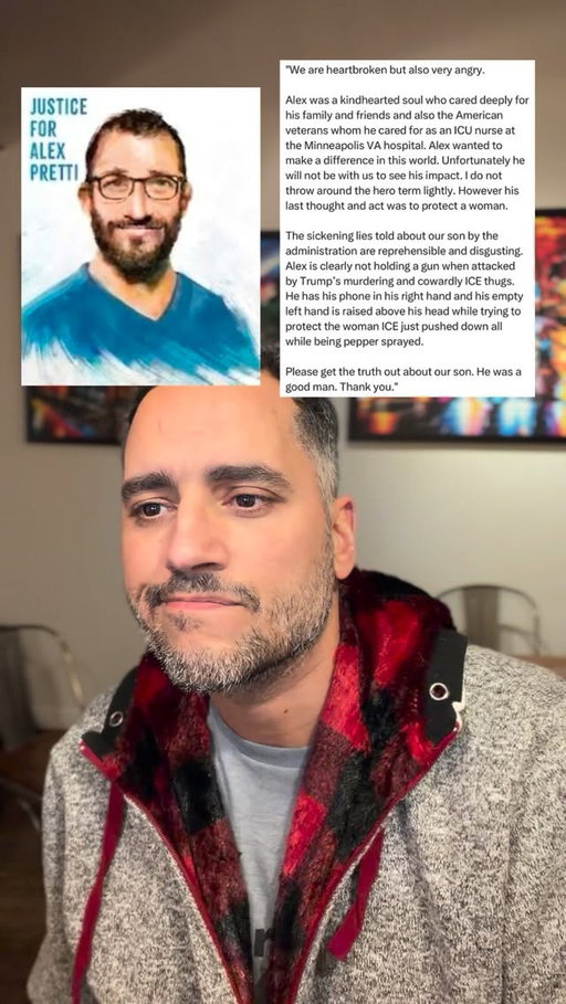 Alex Pretti’s parents requested we get the word out for their son, so I’m reading their statement as a way of doing it. If we do this by the numbers, I know they would appreciate it. 💙 #alexpretti