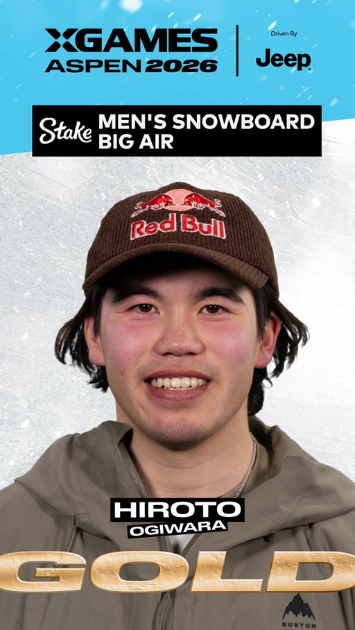 @hiroto_ogiwara GOLD MEDAL RUN 🥇

Last year, Hiroto Ogiwara surprised as a rookie for gold at @stake XG Aspen 2025. Now he has another. Hiroto landed a backside 2340 melon on his way to the #XGames Aspen 2026 Snowboard Big Air title. That’s 6.5 rotations for those looking for a calculator.