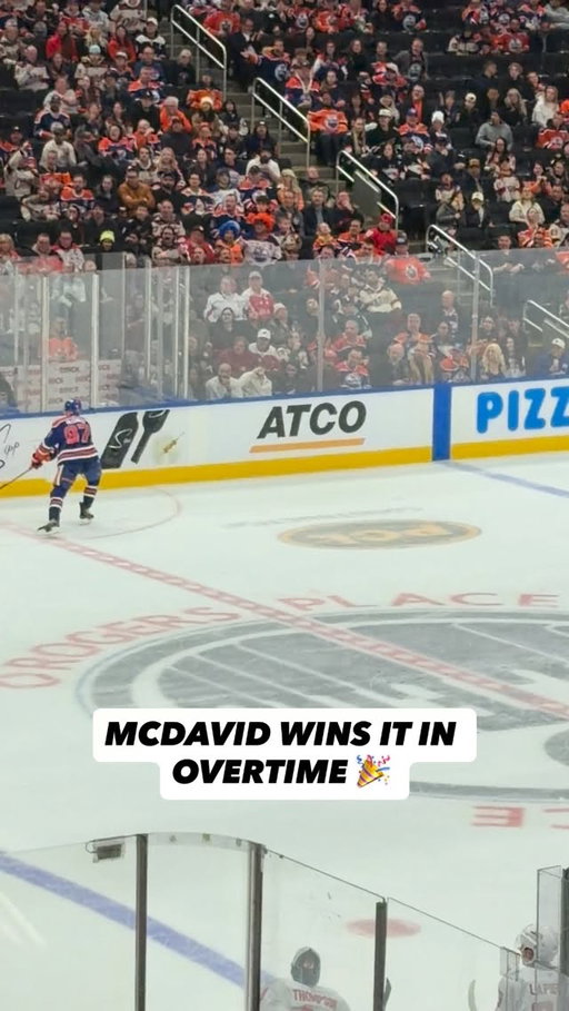 MCDAVID WINS IT IN OVERTIME 🎉

#oilersnation #hockey #oilers #edmontonoilers #nhl