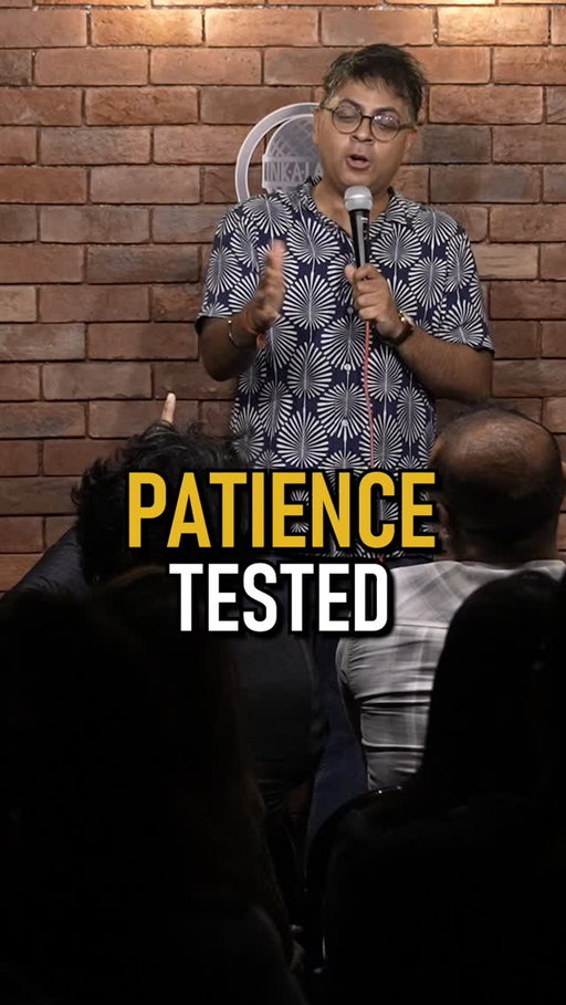 Patience Tested? Continuation from Last Reel...
.
.
Upcoming Shows

Mumbai (Vile Parle)- 26th Jan at Ink A Laugh Comedy Club, Vile Parle
Gurgaon - 30th Jan at Comedy Theatre Gurgaon
Delhi - 31st Jan at Hideout Comedy Club, Saket
Noida - 1st Feb at Laugh Casa, Sector 43
Bangalore - 15th March at Comedy Theatre Indranagar

UK Shows - End of Feb

Birmingham -27th Feb
Slough - 28th Feb 
London - 1st March 
.
.
.
[Stand-up Comedy, Funny Reels, Comedy Reels, Crowdwork, Audience Interaction, Heckler, Heckling audience]

#standupcomedy #comedyreels