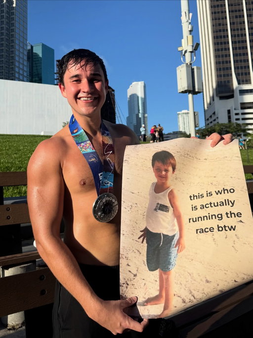 went straight from djing in the bahamas to a half marathon in miami off no sleep.. best night/morning ever