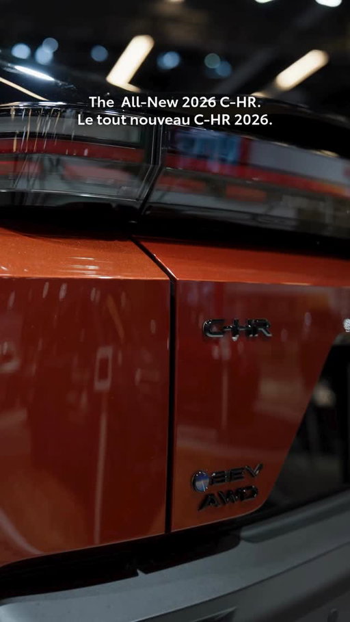 Meet the All-New 2026 C-HR.

Découvrez le tout nouveau C-HR 2026.