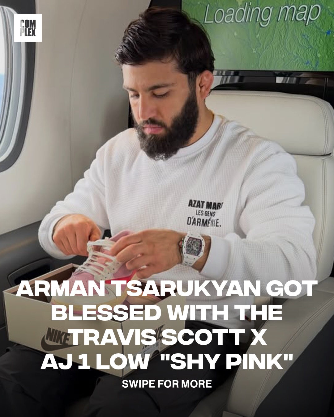 The Qualité Los Angeles store hooked up UFC fighter Arman Tsarukyan with his pair of the “Shy Pink” Travis Scott x Air Jordan 1 Low and he wasted no time going straight to feet 🔥🌵

🎥: @arm_011