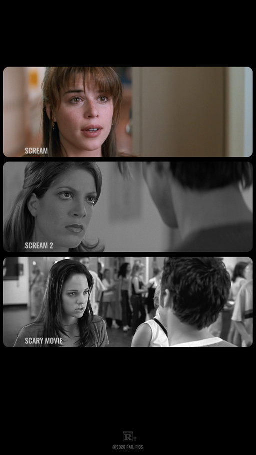 We haven’t gotten over the Ginger Spice trauma either, Cindy. #Scream #ScaryMovie #NeveCampbell #AnnaFaris