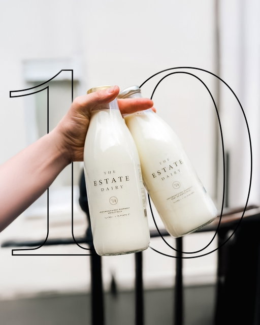 This month, we turn 10 and what a journey it’s been! 

When we started The Estate Dairy a decade ago, we were simply trying to make something we were proud of, a milk that felt genuinely a cut above. We couldn’t have imagined the people, the places, or the kitchens our dairy would one day reach.

Looking back at that first year, and every year since, what stays with us most isn’t the growth or the milestones, but the community around us. The farmers, our team (some of which have been with us since week 2), the cafés, the chefs, retailers and the customers who believed in what we were building and backed us along the way.

Thank you for being part of our story, whether you’ve been here from day one or have only just discovered us. We’re only here because of you.

We’re genuinely so excited for 2026, with plenty in the pipeline, with first to market products, our new Yoghurt facility coming in April ‘26 and some pretty special launches in the Butter space.

So much love! 

 Rebecca & Shaun x