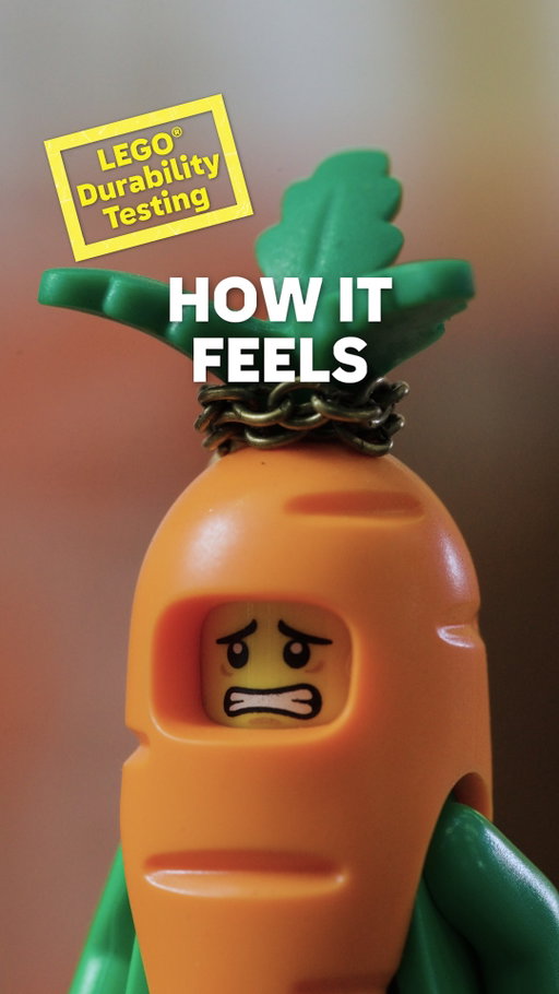Beginning of the year and already feeling stretched 🙃 Our Minifigures go through the toughest tests to make sure they can play on and on.