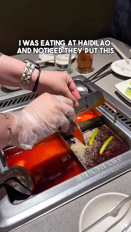 The handiest lifehacks by #haidilao #hotpot is this #filter to avoid eating spices