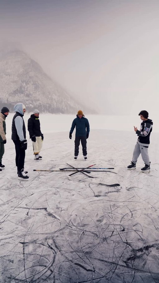 Whether you’re traveling 1 hour or across the country, mountain ice is never predictable.

We shoveled, set up a net, and made the most of it anyway.
What a beauty day! 

Huge shoutout to @crvr.ca for the weekend accommodations 🔥 

Thanks to these boys for an incredible day!
@jortomedia 
@tanner.mortenson27 
@alexeimorita 

#odr #hockeylife #frozenlake #banff #hockeycommunity