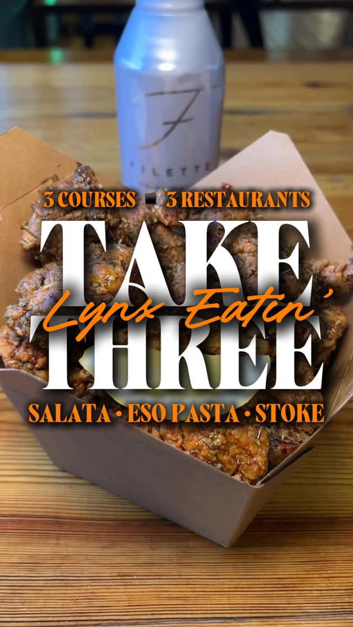 TAKE THREE (PART III) – There were three places on my foodie bucket list I wanted to try before the close of 2025 – Salata, ESO Artisanal Pasta, and Stoke. Just my luck, they were all accessible via the CLT Lynx Blue Line, so I decided to TAKE THREE. Follow this trail for your next foodie adventure.
 
▪️Recommended
✨Highly Recommended
💜Miss Black Foodie Fave
 
🚊BROOKLYN VILLAGE STATION
🗣️Salata – modern yet casual restaurant which specializes in salads and wraps, has an extensive salad bar
📍601 S Tryon St. Ste. 131, Charlotte, NC
 
💜Small Salad Bowl ($10.50) with Salata Mix (romaine hearts, arcadian mix, & cabbage), seafood mix (shrimp, salmon, and crabmeat - +$4.90), broccoli, red onions, corn, mixed cheese, chopped eggs, feta cheese, baked croutons, and spicy chipotle ranch dressing 
 
🚊PARKWOOD STATION
🗣️ESO Artisanal Pasta – food stall that serves fresh, authentic Italian cuisine
📍Optimist Hall- 1115 N Brevard St, Ste. D, Charlotte, NC
 
💜Bucatini Cacio de Pepe (Small - $13) – Pecorino Roman, black pepper
✨Fettucine Alfredo (Small - $13) – Butter, Parmigiano – Reggiano
✨Filette Water ($4)
💜Sicilian Fried Chicken ($14 – 10PC)
 
🚊CTC/ARENA STATION
🗣️Stoke – modern, upscale restaurant and bar that serves scratch made American dishes made with local ingredients
📍100 W Trade St, Charlotte, NC
📝Offers Validated Parking
 
💜The Doughnut ($18) – 1lb. brioche doughnut served warm with diplomat cream and topped with heath bar crumble and powdered sugar
✨The Seventy – Five ($17) – lavender and pea flower beefeater gin, lemon juice, simple syrup, and prosecco
