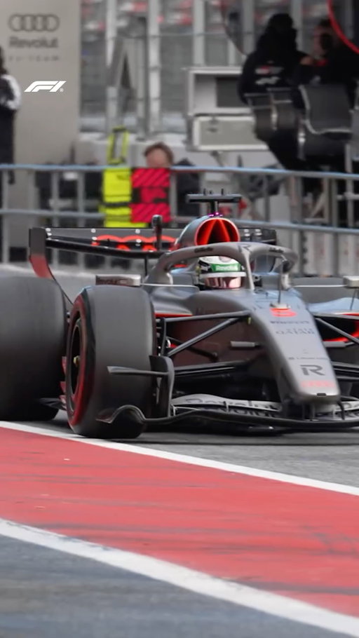 A first look at Audi on track at the Circuit de Barcelona-Catalunya! 👊

#F1 #Formula1