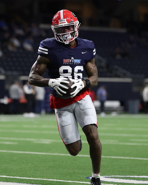 Over the shoulder. On the money. 

#ShrineBowlWHOSNEXT