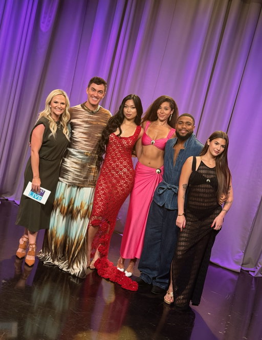Resort Styles x @10tampabay x @greatdaylivetampabay.

Thx @melissarancourt for having me and @allisonkropff always a pleasure. 

Model Style Breakdown:

@alfaszn in custom @nf_arteydiseno available @confessional_showroom_miami. 

@jayraabrayy in full @orabyadriana and @adriana.pappas (shop the look via tagged products).

@iamspreadtheword in full @orttu_official (shop the look via tagged products).

@jameyamberr wears full @orabyadriana x @adriana.pappas. 

#themdeffect #tampabay #cbs #resortwear