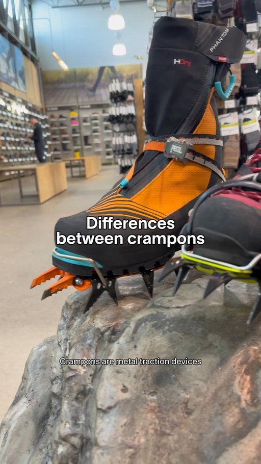 Let’s talk traction. Depending on the terrain and the activity, choosing the right piece of gear makes all the difference.

For everyday icy trails — Traction devices
🏷️ Kahtoola MICROspikes

For general mountaineering — All-around crampons
🏷️ Black Diamond Neve Pro Crampons

For technical ice — Advanced crampons
🏷️ Petzl Lynx Leverlock Universal Crampons

No matter your level, the goal remains the same: safety, traction, and enjoying the outdoors. Come try them in-store and find the right model for your next adventure.