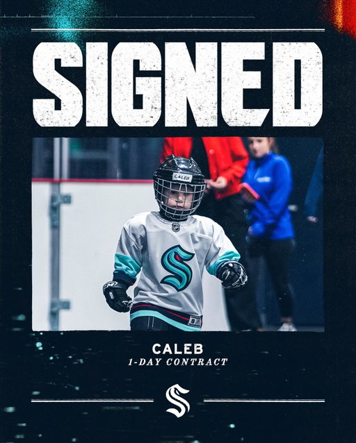 Where there’s a wish, there’s a way! ✨

Today, the #SeaKraken are proud to announce the signing of 3-year-old Caleb from @makeawishakwa to a one-day contract!