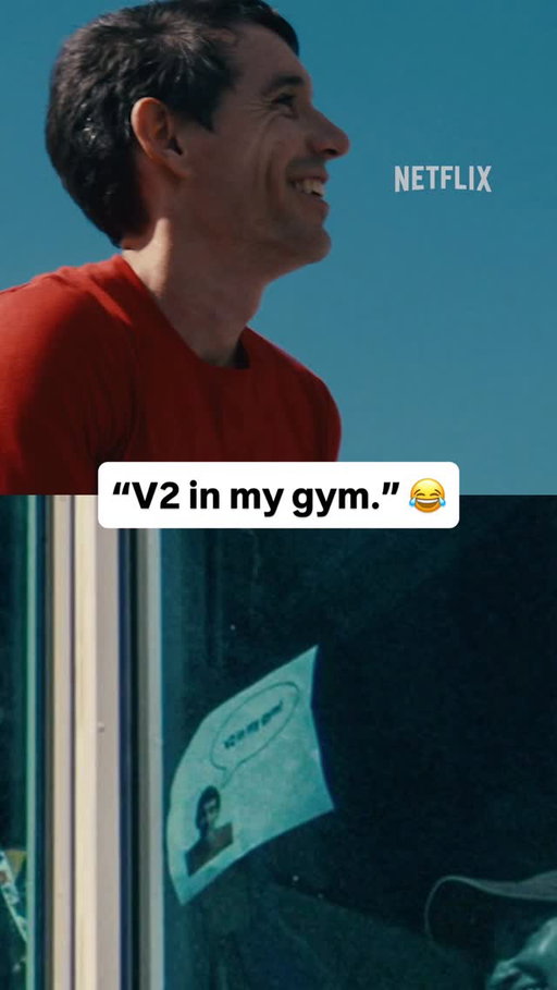 Even Alex Honnold had to stop and laugh after seeing a ‘V2 in my gym’ sign while free soloing Taipei 101 😂 #SkyscraperLIVE

#alexhonnold #climbing #bouldering #rockclimbing