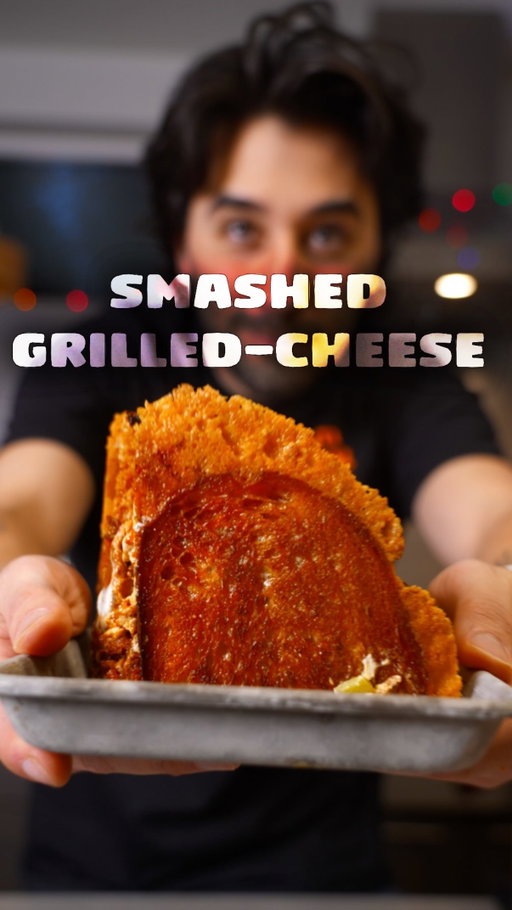 we need to smash our sandwiches more. comment “smash” and i’ll send you the recipe. I’m a believer in sandwiches being wider not higher, let’s get some more surface area like in this hot chicken grilled cheese with dill pickle remoulade. follow along to see if i smash your next suggestion.