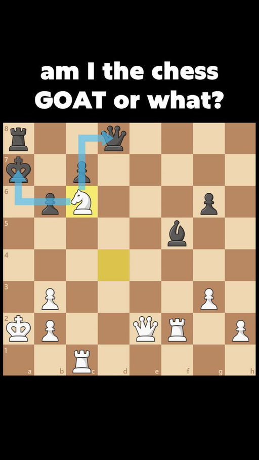 just hit this awesome fork! I'm so excited for the next few moves