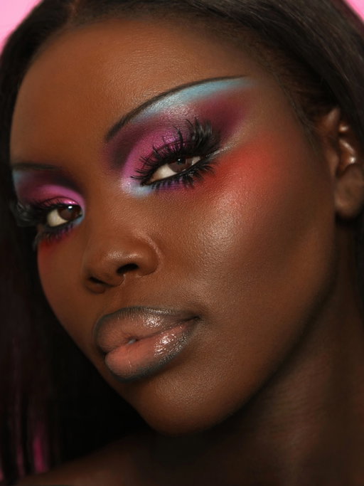 @chanel_diabla X @blendbunnycosmetics / Makeup + Photography by @jordanliberty on @monica_atong 💘 Shades used: “Kiss, Diva, Closer, Black Heart, Lust, Falling,” and “Barb Wire” on the eyes and “Sin” and “Diabla” as shadow/blush. Coming January 30 to blendbunnycosmetics.com