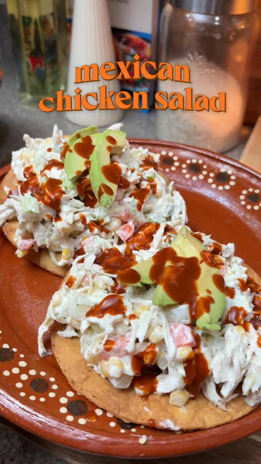 Make this easy Mexican chicken salad at your next family gathering. so easy, and so good. 😮‍💨

Boil 2 chicken breast for 30 mins with salt, 1 bay leaf, 2 garlic cloves, and salt. 
Shred the chicken and set aside. 

Boil 1 potato, 2 carrots for 2-3 mins (you want them soft but still have a little crunch)

Finely chop half a lettuce head and 5-6 pickled jalapeños. 

Mix everything together, and add 1 large can of corn, 1 cup of mayo, 1/2 cup of sour cream, garlic salt and pepper. 

Enjoy!

#chickensalad #mexicanrecipes #EasyRecipes #homemaderecipes #recetascaseras