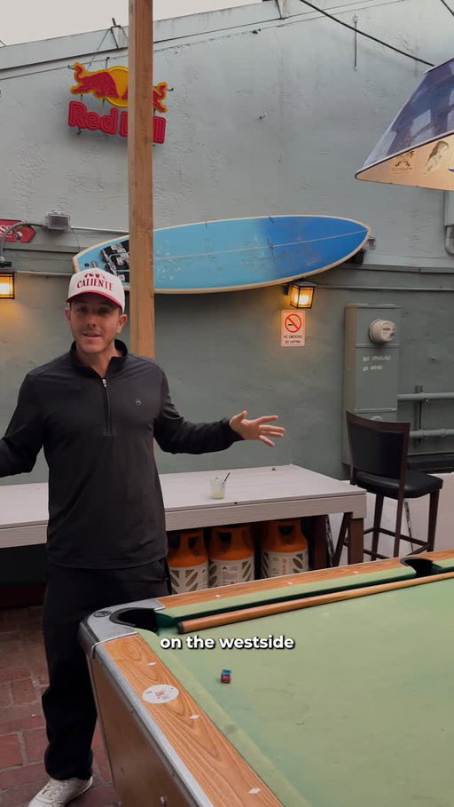 75 HARD (booze) Day 26! We’re at Tavern on main in Santa Monica great place to watch a game, play some pool, and have a margarita. Cheers! The road to peak health continues! 💪🏼