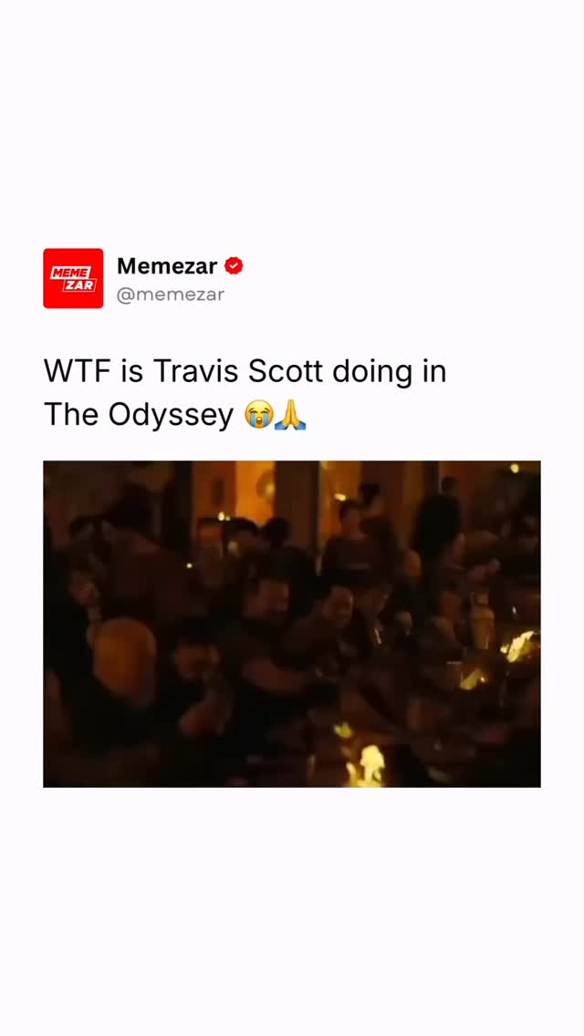 😂

In The Odyssey, directed by Christopher Nolan, Travis Scott makes an unexpected appearance that instantly set the internet buzzing. A TV spot aired during the AFC Championship Game revealed Scott in a dramatic scene with actors like Tom Holland and Jon Bernthal, delivering intense dialogue to a group of soldiers. Fans did a double take because no one expected to see a modern hip hop star show up in a gritty adaptation of Homer’s ancient Greek epic.

The surprise casting felt especially fitting since Travis Scott previously worked with Nolan on the Tenet soundtrack. With The Odyssey releasing on July 17, 2026, his role has already become one of the most talked about crossovers between music and blockbuster cinema in years. It is a rare blend of mythology, modern culture and star power that has everyone curious to see how it all plays out on screen.