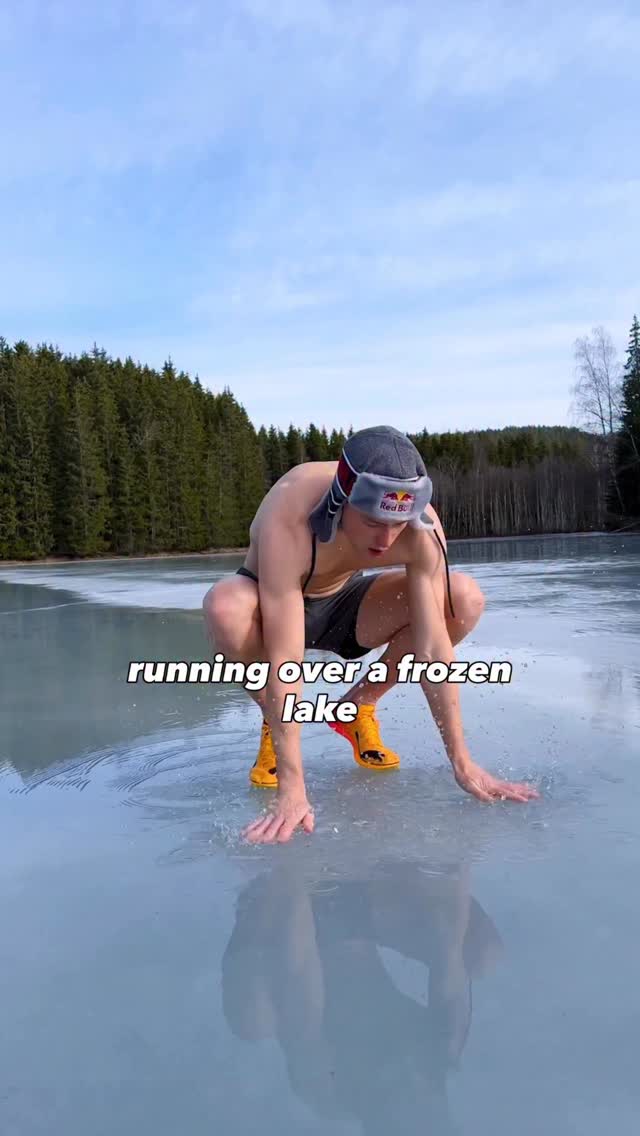 using the lake differently today 👀

join the Red Bull Zero Excuses challenge today! Link in bio 🔗

🏃: @kwarholm 

#redbull #givesyouwiiings #energydrink #sprinter #redbullzeroexcuses