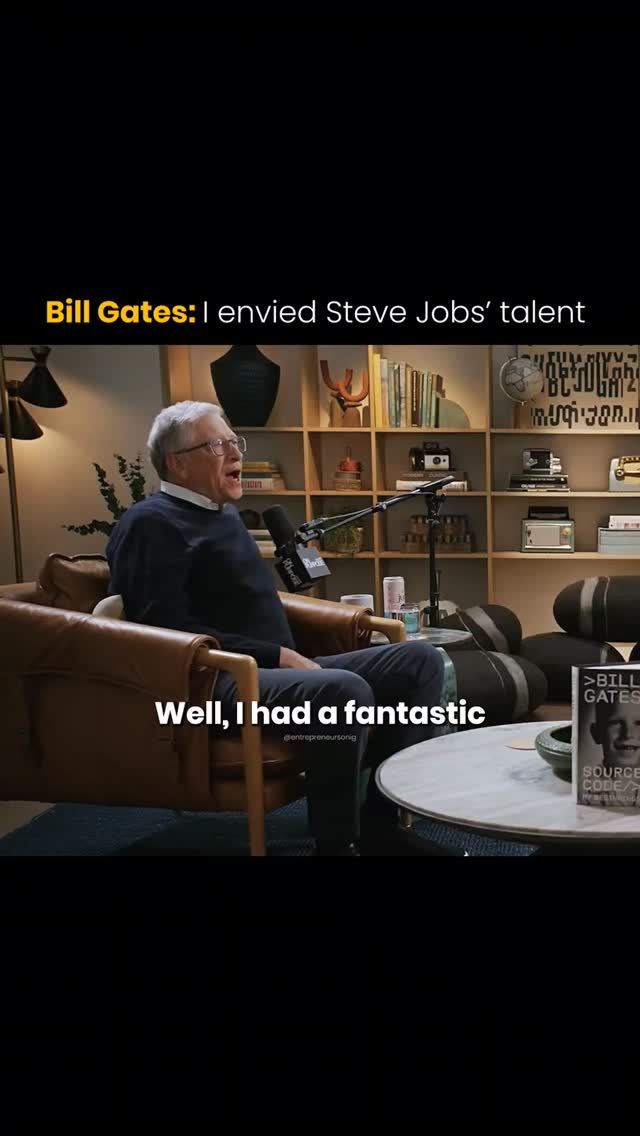 Bill Gates pushed back on the myth that he and Steve Jobs were bitter rivals. 

He says their relationship was far more collaborative than the public ever saw a long, successful partnership built on complementary strengths.

Jobs had unmatched instinct and design intuition. Gates brought engineering discipline and code expertise. Together, those differences didn’t clash they created breakthroughs. 

Their story shows that great innovation often comes from pairing contrasting talents, not competing with them.

Follow us (@entrepreneursonig) for everything related to entrepreneurs.

Media: Jay Shetty Podcast