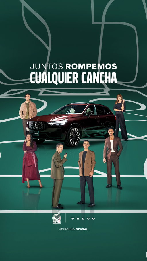 ¿Cuántas veces nos han dicho que no? 
Que no se puede, que las canchas tienen límites... pero los mexicanos los rompemos. Los rompemos haciendo cosas increíbles, superando expectativas y desafiando cada camino.⁣
⁣
Hoy buscamos apoyarnos los unos a los otros, resaltando nuestros logros y celebrando el orgullo de ser mexicanos. ⁣
⁣
#RompamosLaCancha #TeamVolvo #SomosMéxico