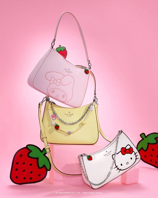 Cuteness on the go ♠️🍓 The limited edition Hello Kitty and Friends x @katespadeny collection is here! Link in bio to shop on Sanrio.com