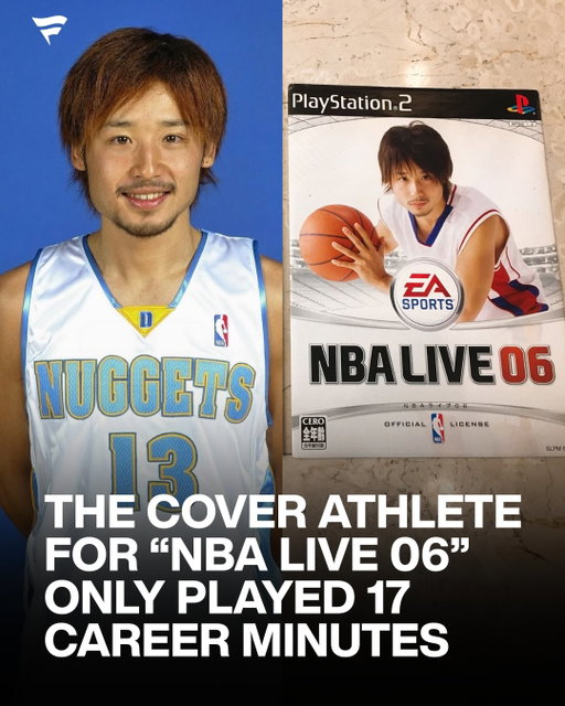 No one can find this copy anywhere 👀

In 2004, Yuta Tabuse became the first Japanese-born player to appear in an NBA game, logging just 17 total minutes across four games with the Suns before being waived that same season.

That should have been the end of the story.

Instead, over a year later, Tabuse appeared on the alternate Japanese release cover of NBA Live 06. While the U.S. version featured Dwyane Wade at the height of his rise, Japan’s edition quietly highlighted a player whose entire NBA career lasted barely longer than a single quarter.

The choice wasn’t about stats or stardom. Tabuse represented a breakthrough, a symbol of possibility for Japanese basketball.

A video game cover athlete with 17 career minutes.

Possibly the most obscure cover choice in gaming history.