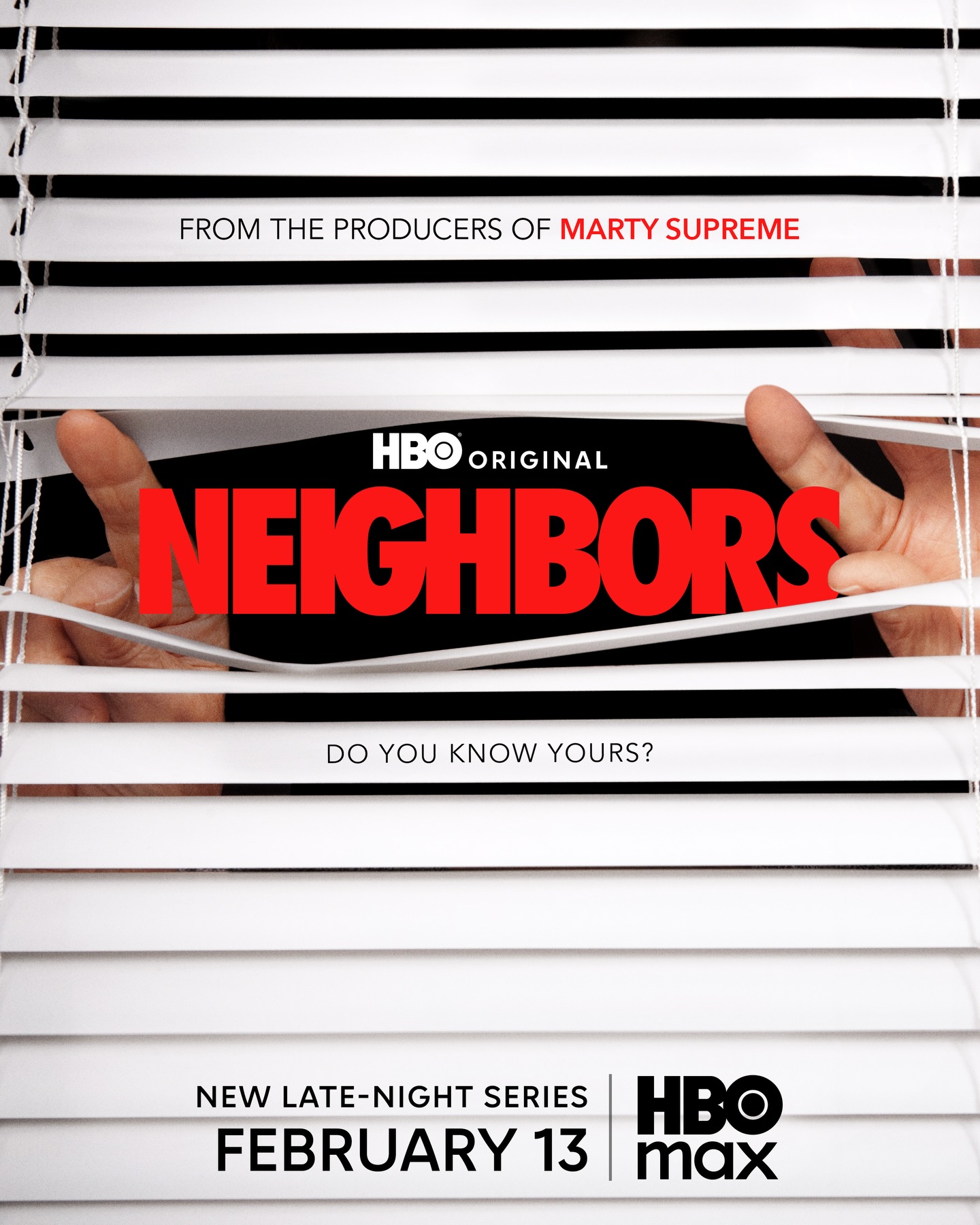 Meet your NEIGHBORS. Our first A24 unscripted series with @hbo and @centralgroup premieres February 13 on HBO Max.