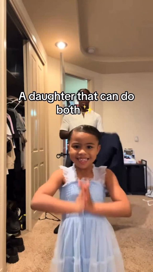 A daughter that can do both 😈